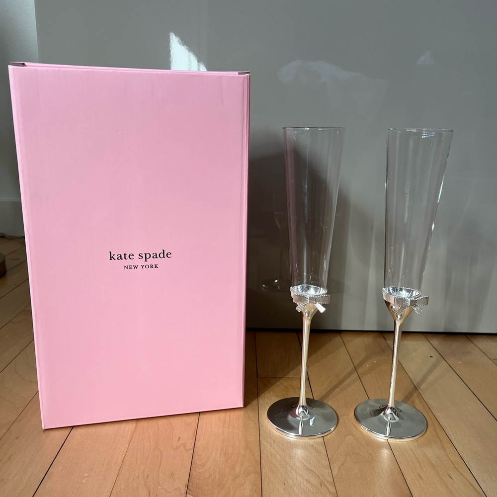 Kate Spade Champagne Flutes